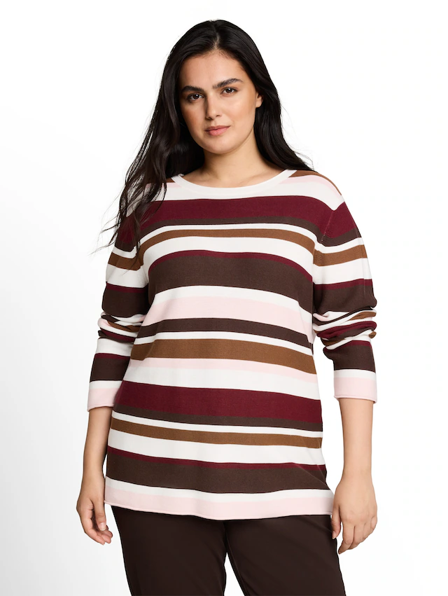 TOM TAILOR PLUS Strickpullover »TTP Pullover« mit feiner Struktur und aus reiner Baumwolle / Große Größen