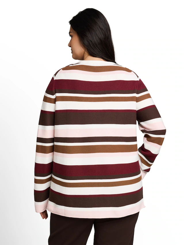 TOM TAILOR PLUS Strickpullover »TTP Pullover« mit feiner Struktur und aus reiner Baumwolle / Große Größen