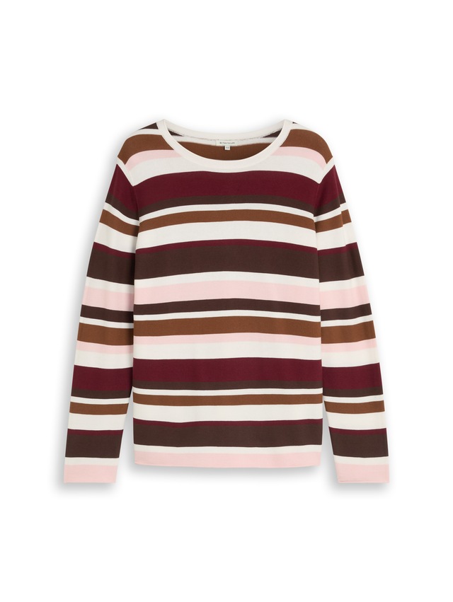 TOM TAILOR PLUS Strickpullover »TTP Pullover« mit feiner Struktur und aus reiner Baumwolle / Große Größen