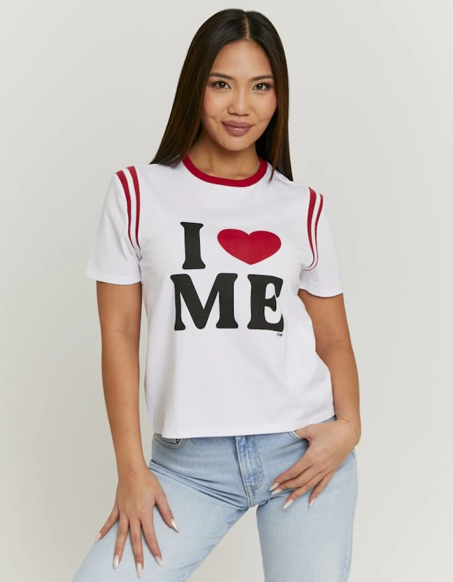 Tally Weijl T-Shirt »STSCOORCUN2« Baumwolle , Statement-Shirt mit Rundhals-Ausschnitt und Druck
