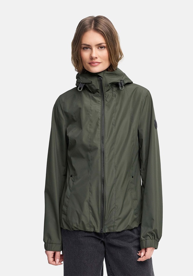 Marikoo Outdoorjacke »Yoshikoo« Sportliche Funktionsjacke mit Kapuze und hochschließendem Kragen