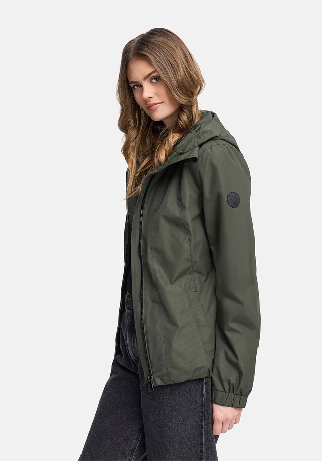 Marikoo Outdoorjacke »Yoshikoo« Sportliche Funktionsjacke mit Kapuze und hochschließendem Kragen
