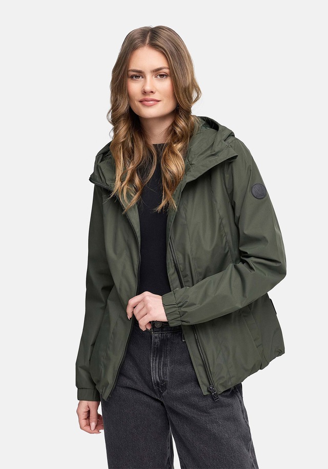 Marikoo Outdoorjacke »Yoshikoo« Sportliche Funktionsjacke mit Kapuze und hochschließendem Kragen