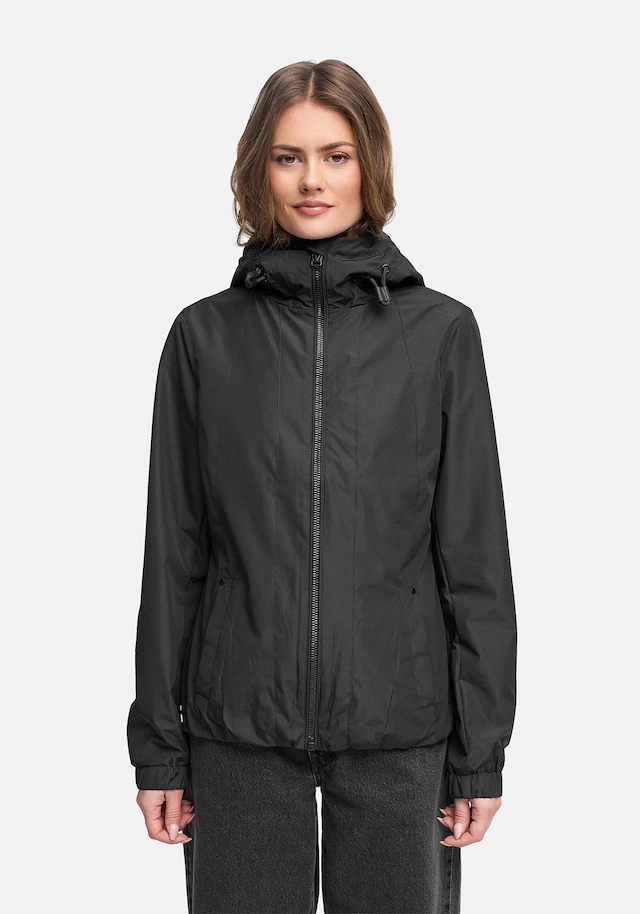 Marikoo Outdoorjacke »Yoshikoo« Sportliche Funktionsjacke mit Kapuze und hochschließendem Kragen