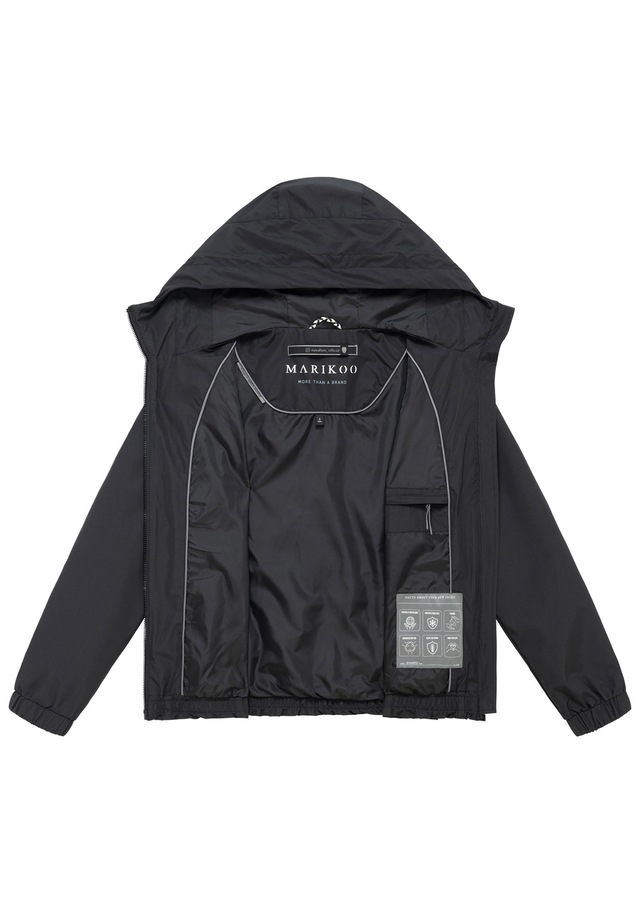 Marikoo Outdoorjacke »Yoshikoo« Sportliche Funktionsjacke mit Kapuze und hochschließendem Kragen