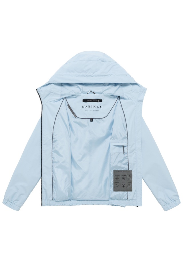 Marikoo Outdoorjacke »Yoshikoo« Sportliche Funktionsjacke mit Kapuze und hochschließendem Kragen