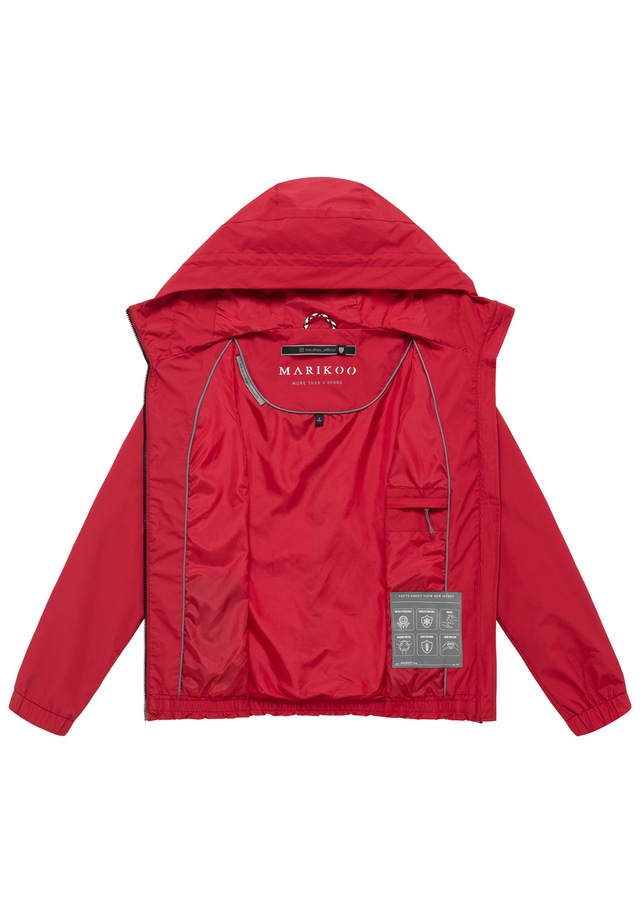 Marikoo Outdoorjacke »Yoshikoo« Sportliche Funktionsjacke mit Kapuze und hochschließendem Kragen