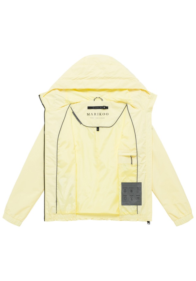 Marikoo Outdoorjacke »Yoshikoo« Sportliche Funktionsjacke mit Kapuze und hochschließendem Kragen