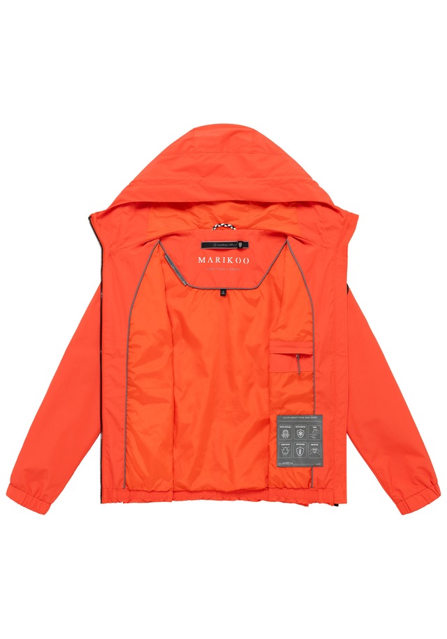 Marikoo Outdoorjacke »Yoshikoo« Sportliche Funktionsjacke mit Kapuze und hochschließendem Kragen
