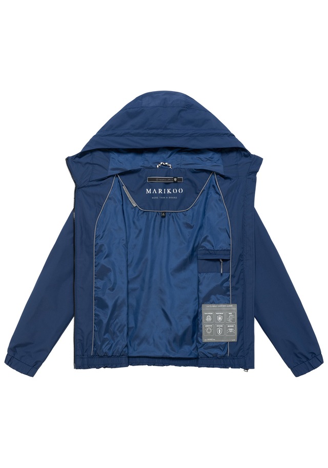 Marikoo Outdoorjacke »Yoshikoo« Sportliche Funktionsjacke mit Kapuze und hochschließendem Kragen