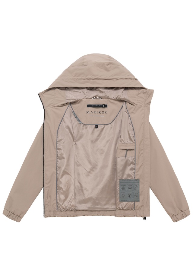Marikoo Outdoorjacke »Yoshikoo« Sportliche Funktionsjacke mit Kapuze und hochschließendem Kragen