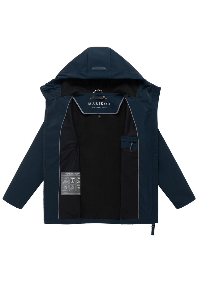 Marikoo Outdoorjacke »Minaa« Sportliche Outdoorjacke mit Kapuze und hochschließenden Kragen