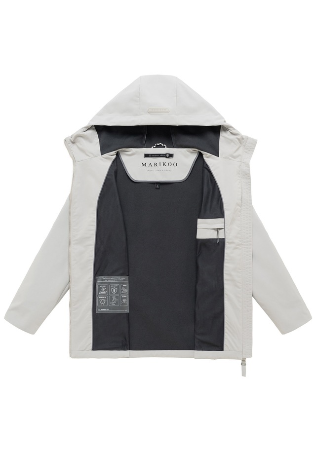 Marikoo Outdoorjacke »Minaa« Sportliche Outdoorjacke mit Kapuze und hochschließenden Kragen