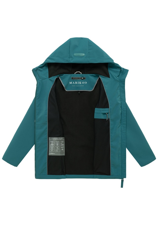 Marikoo Outdoorjacke »Minaa« Sportliche Outdoorjacke mit Kapuze und hochschließenden Kragen