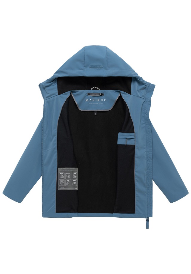 Marikoo Outdoorjacke »Minaa« Sportliche Outdoorjacke mit Kapuze und hochschließenden Kragen