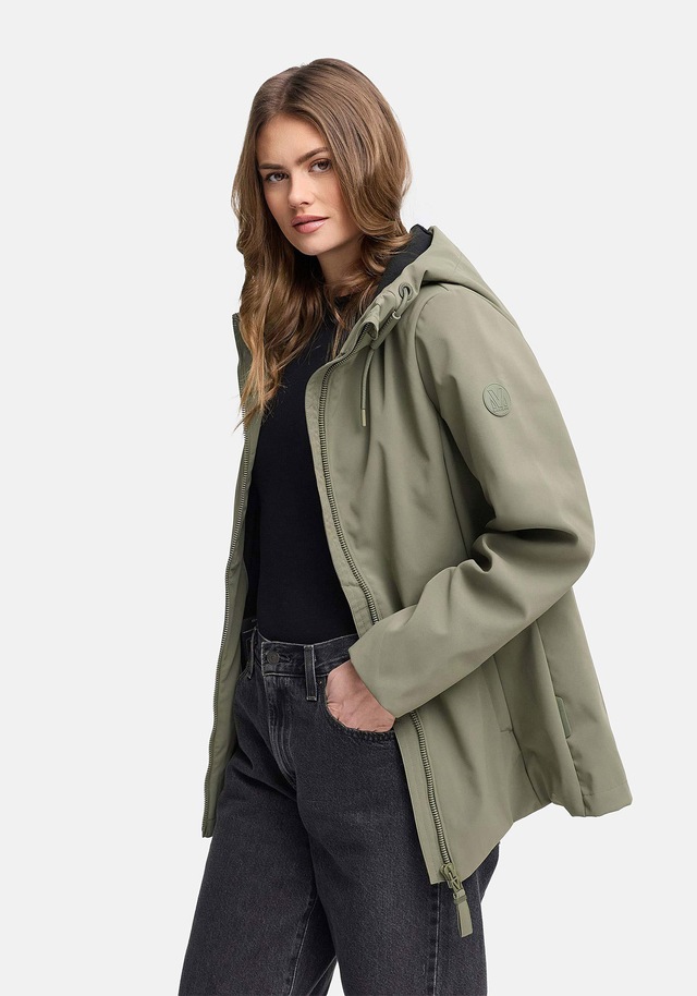 Marikoo Outdoorjacke »Minaa« Sportliche Outdoorjacke mit Kapuze und hochschließenden Kragen