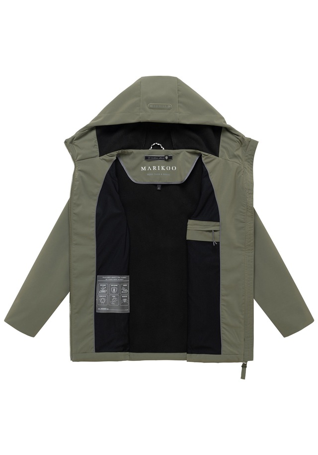 Marikoo Outdoorjacke »Minaa« Sportliche Outdoorjacke mit Kapuze und hochschließenden Kragen
