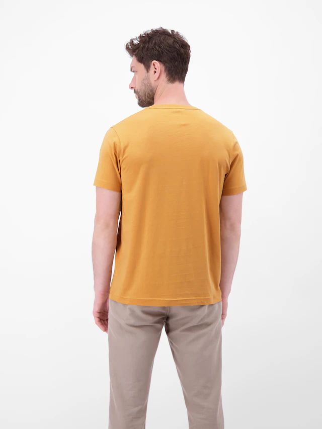 LERROS Rundhalsshirt »Rundhals T-Shirt aus Baumwolle« 100% Baumwolle, einfarbig, angenehmer Tragekomfort