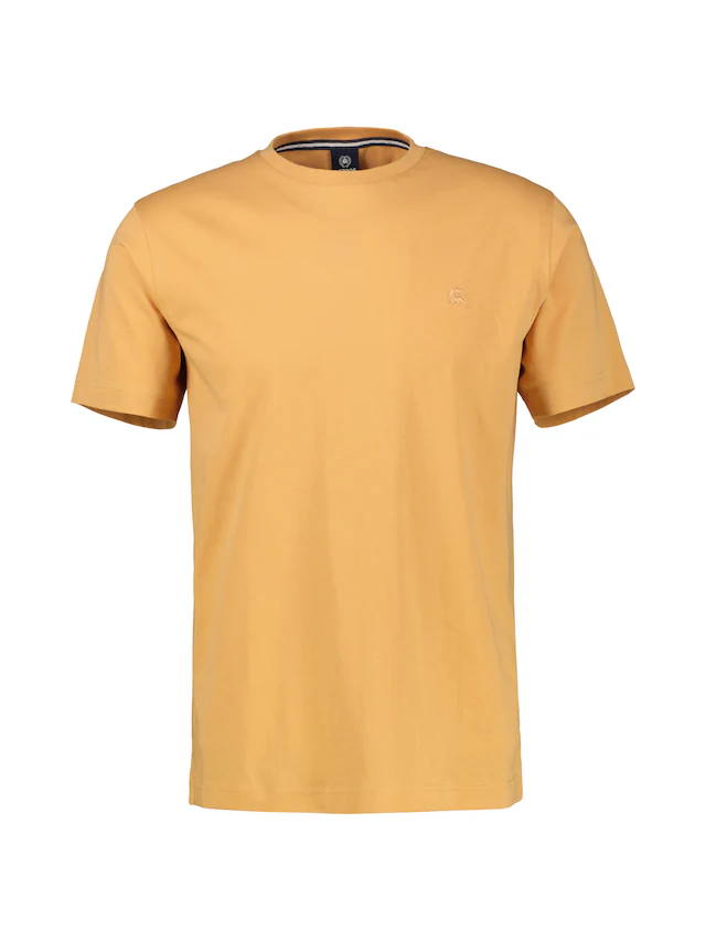 LERROS Rundhalsshirt »Rundhals T-Shirt aus Baumwolle« 100% Baumwolle, einfarbig, angenehmer Tragekomfort