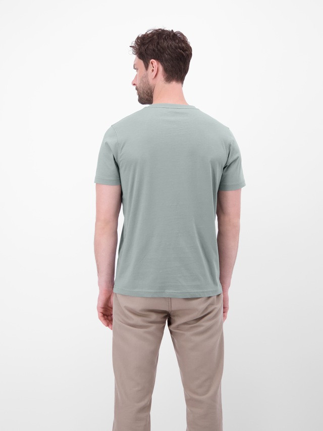 LERROS Rundhalsshirt »Rundhals T-Shirt aus Baumwolle« 100% Baumwolle, einfarbig, angenehmer Tragekomfort