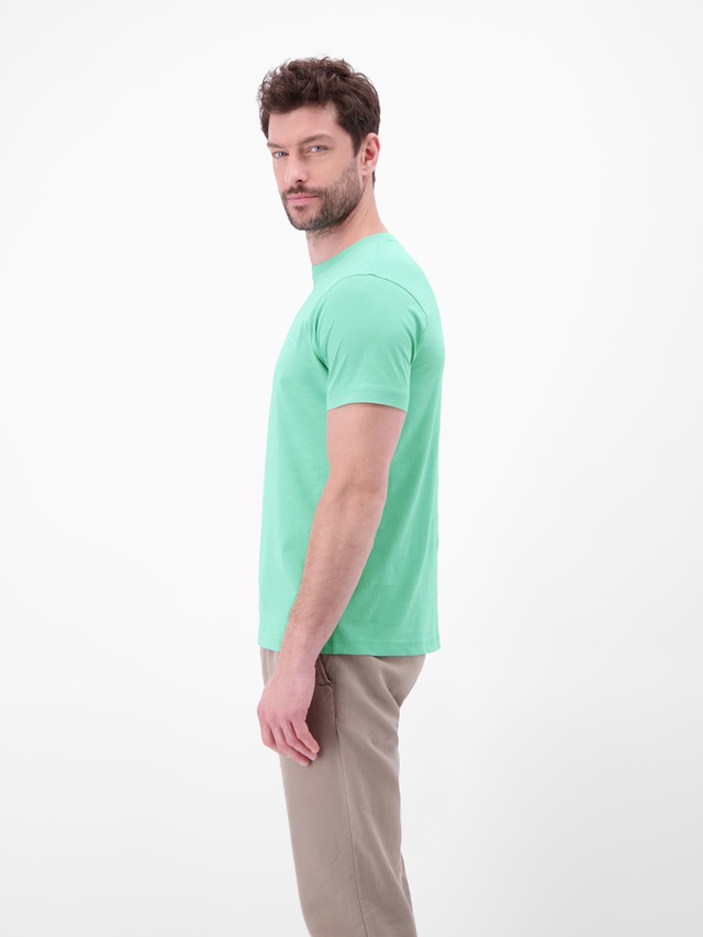 LERROS Rundhalsshirt »Rundhals T-Shirt aus Baumwolle« 100% Baumwolle, einfarbig, angenehmer Tragekomfort