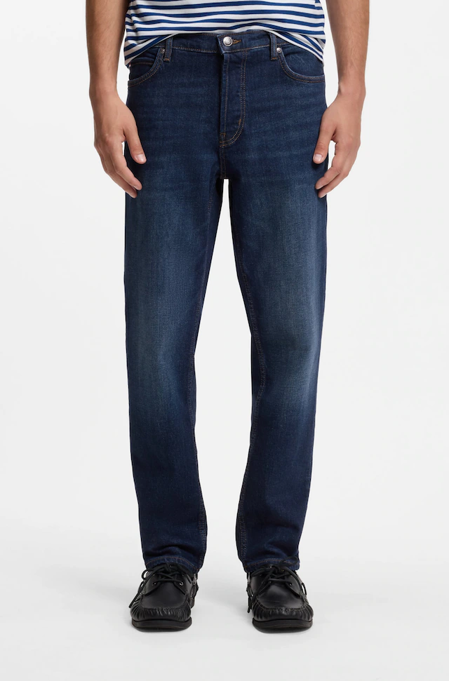 HUGO Tapered-fit-Jeans »HUGO 634« aus Stretch-Denim, mit Knopfleiste