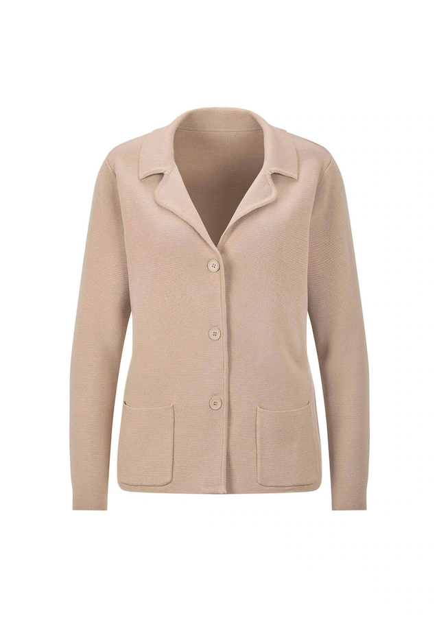 GOLDNER Jackenblazer »Milano-Ripp-Blazer mit Reverskragen« figurschmeichelender Schnitt