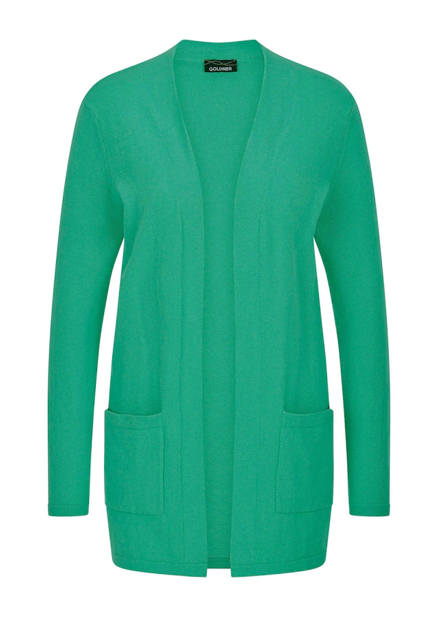 GOLDNER Strickjacke »Kurzgröße Elegante Strickjacke mit Kaschmir« mit Kaschmieranteil