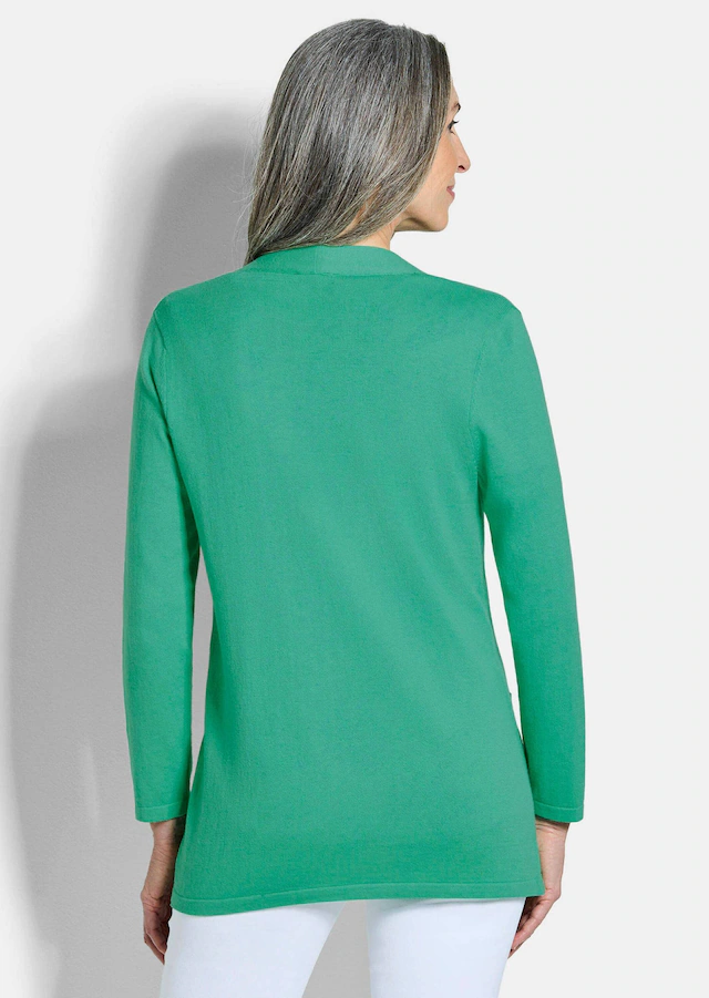 GOLDNER Strickjacke »Kurzgröße Elegante Strickjacke mit Kaschmir« mit Kaschmieranteil