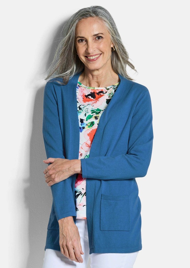 GOLDNER Strickjacke »Kurzgröße Elegante Strickjacke mit Kaschmir« mit Kaschmieranteil