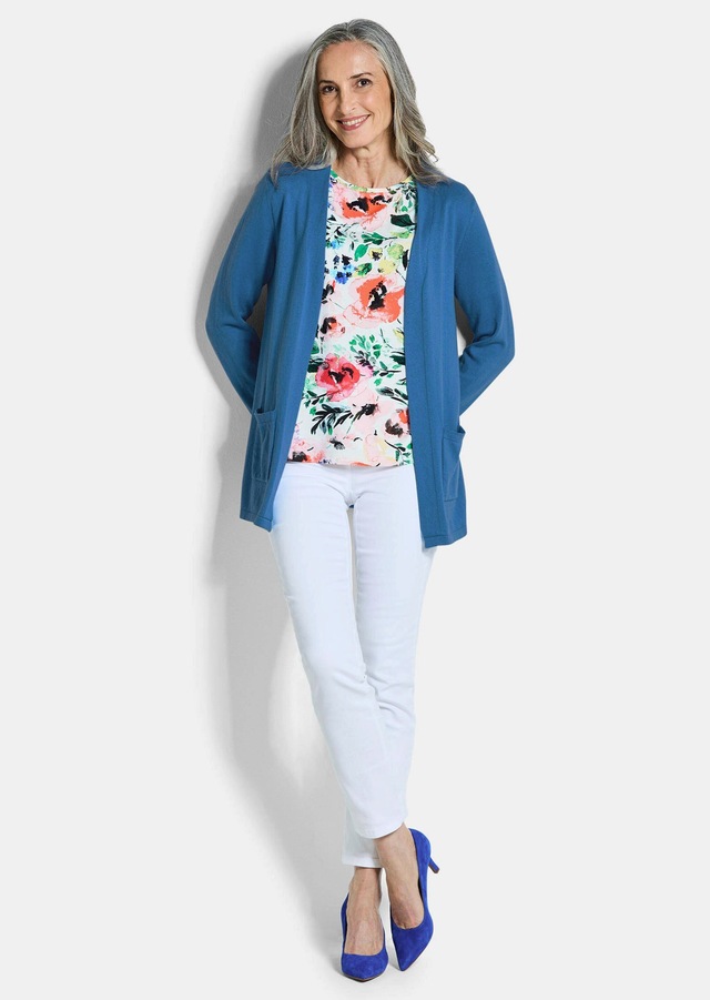 GOLDNER Strickjacke »Kurzgröße Elegante Strickjacke mit Kaschmir« mit Kaschmieranteil
