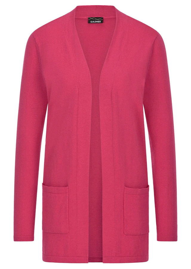GOLDNER Strickjacke »Kurzgröße Elegante Strickjacke mit Kaschmir« mit Kaschmieranteil