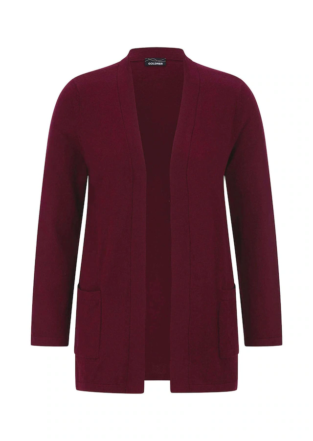 GOLDNER Strickjacke »Kurzgröße Elegante Strickjacke mit Kaschmir« mit Kaschmieranteil