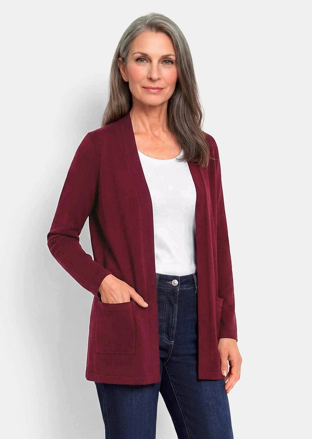GOLDNER Strickjacke »Kurzgröße Elegante Strickjacke mit Kaschmir« mit Kaschmieranteil