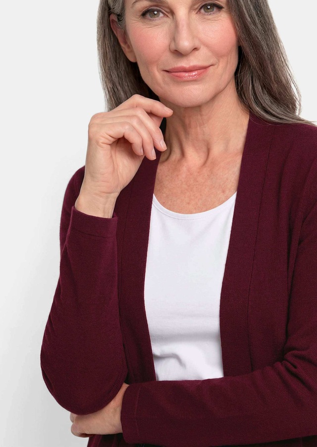 GOLDNER Strickjacke »Kurzgröße Elegante Strickjacke mit Kaschmir« mit Kaschmieranteil