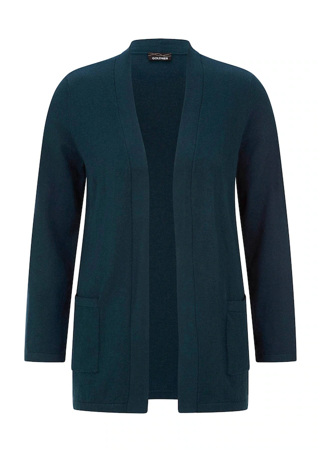 GOLDNER Strickjacke »Kurzgröße Elegante Strickjacke mit Kaschmir« mit Kaschmieranteil