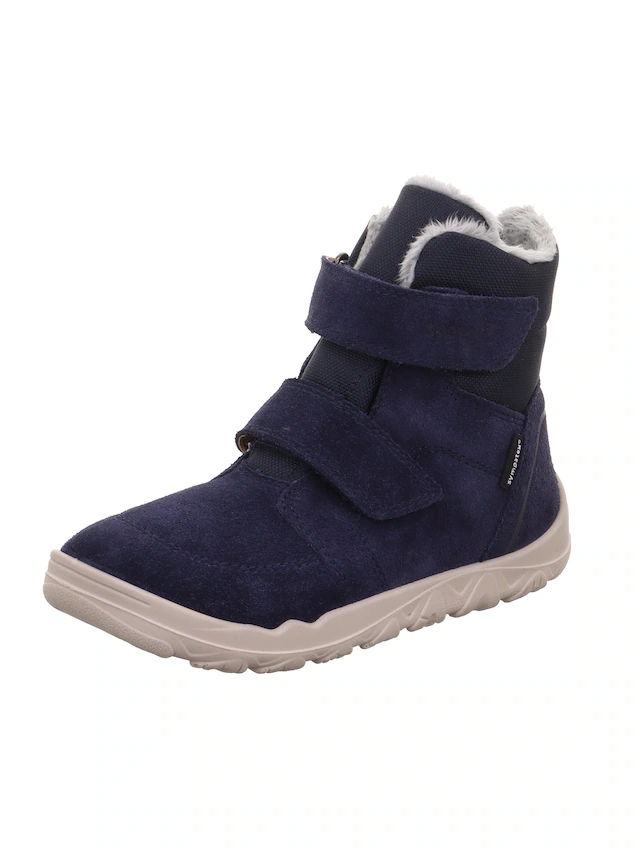 Superfit Barfußschuh »WALDERI, WMS: weit« Klettboots mit Fellimitat am Schaftrand, Größenschablone zum Download