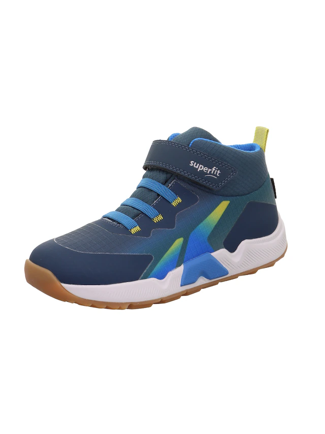 Superfit Klettboot »AGOS, WMS: mittel« High Top-Sneaker mit bunten Besätzen, Größenschablone zum Download