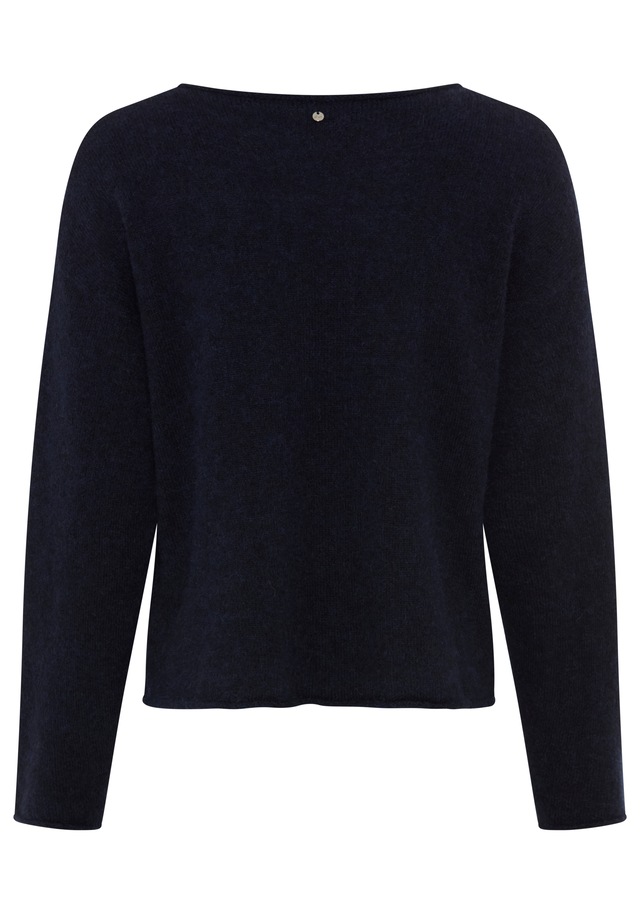 BOSS ORANGE Rundhalspullover »Follettino Premium Damenmode« mit Alpaka und Wolle, Relaxed Fit