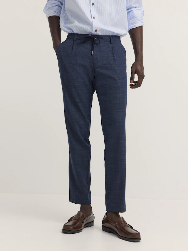 bugatti Bundfaltenhose »Superior touch« mit Stretch und easy-care Funktion