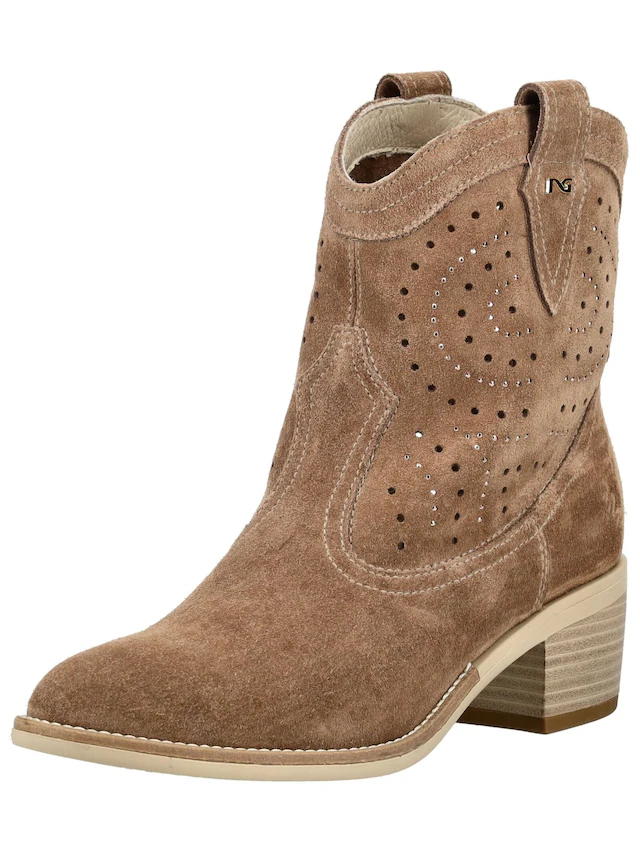 Nero Giardini Bikerboots »Nero Giardini Stiefelette Veloursleder«