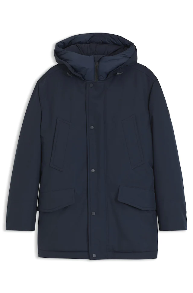 BOSS ORANGE Parka »Osiass1« mit Kapuze im Relaxed Fit, wasserabweisend
