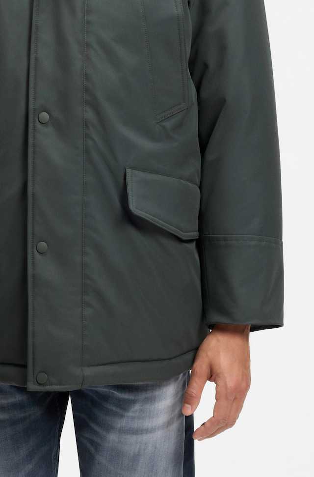 BOSS ORANGE Parka »Osiass1« mit Kapuze im Relaxed Fit, wasserabweisend