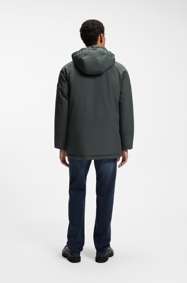 BOSS ORANGE Parka »Osiass1« mit Kapuze im Relaxed Fit, wasserabweisend