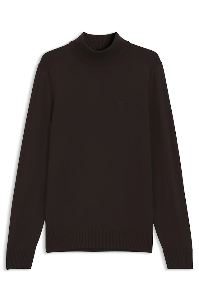BOSS ORANGE Strickpullover »Avac M1« Regular Fit, Schurwollmischung, Stehkragen