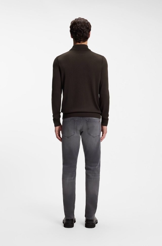 BOSS ORANGE Strickpullover »Avac M1« Regular Fit, Schurwollmischung, Stehkragen