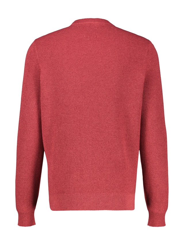 LERROS Strickpullover mit Logo-Stickerei / Reine Baumwolle