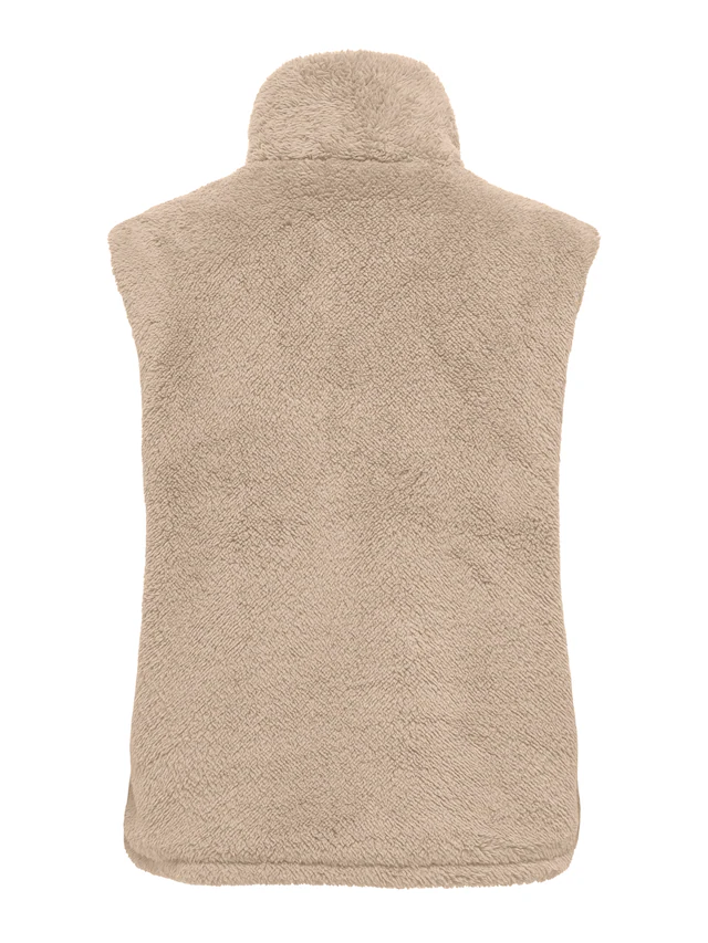 ONLY Plüschweste »ONLBARI LIFE TEDDY WAISTCOAT OTW« Kunstfaser