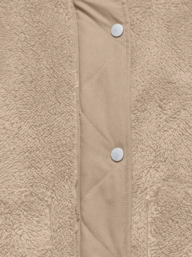 ONLY Plüschweste »ONLBARI LIFE TEDDY WAISTCOAT OTW« Kunstfaser