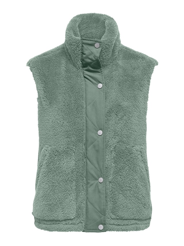 ONLY Plüschweste »ONLBARI LIFE TEDDY WAISTCOAT OTW« Kunstfaser